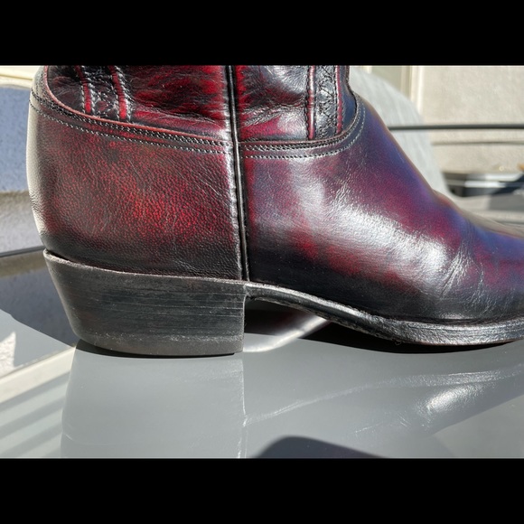 [SOLD] Lucchese Cowboy Boots (Size: 10.5D) (Color: Black Cherry/Oxblood) - Picture 6 of 11
